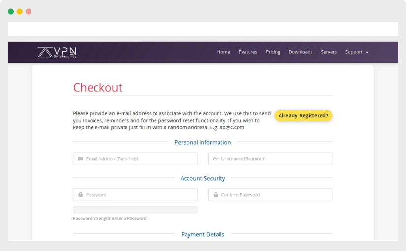 checkout vpn
