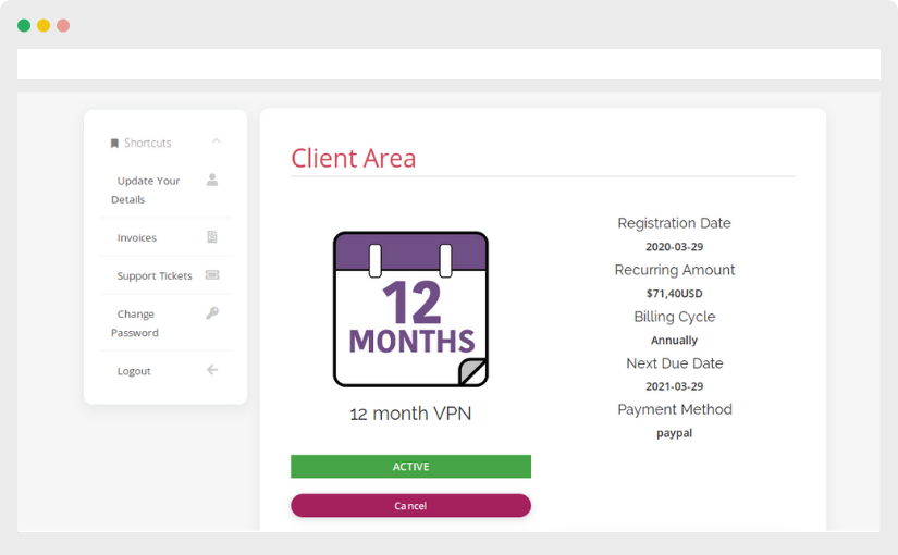 vpn dash